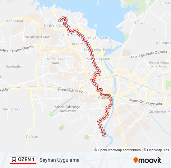ÖZEN 1 bus Line Map