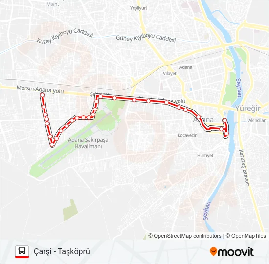 ŞAKİRPAŞA Bus Line Map