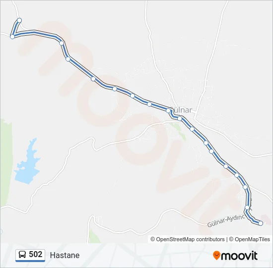 502 Bus Line Map
