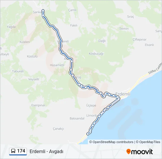 174 Bus Line Map