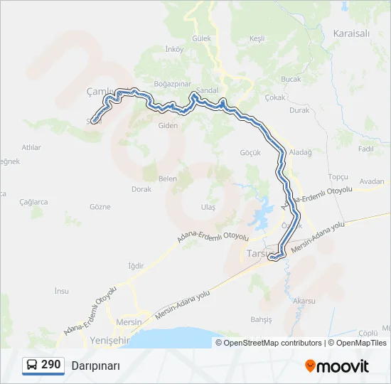 290 Bus Line Map