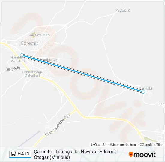 HAT1 Bus Line Map