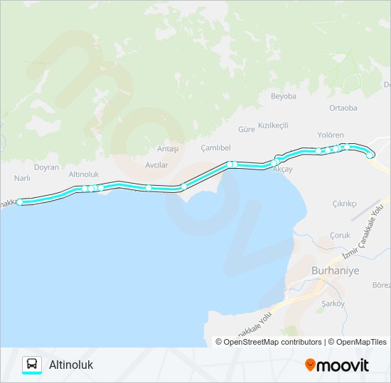 80 BALIKESIR bus Line Map