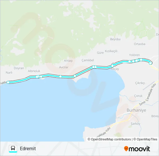 80 BALIKESIR Bus Line Map