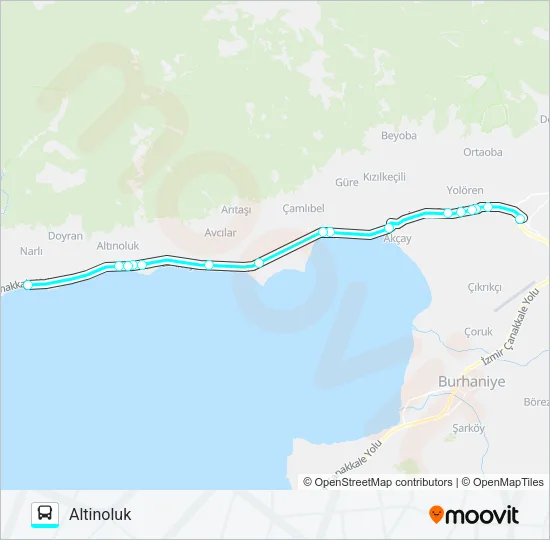 80 BALIKESIR Bus Line Map