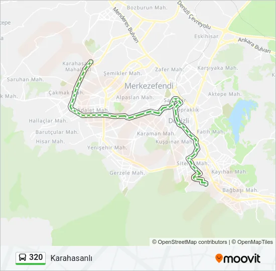 320 Bus Line Map