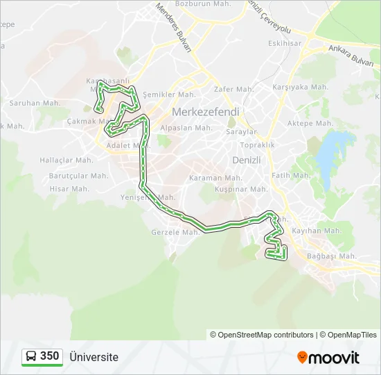 350 Bus Line Map