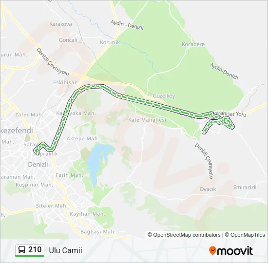210 Bus Line Map