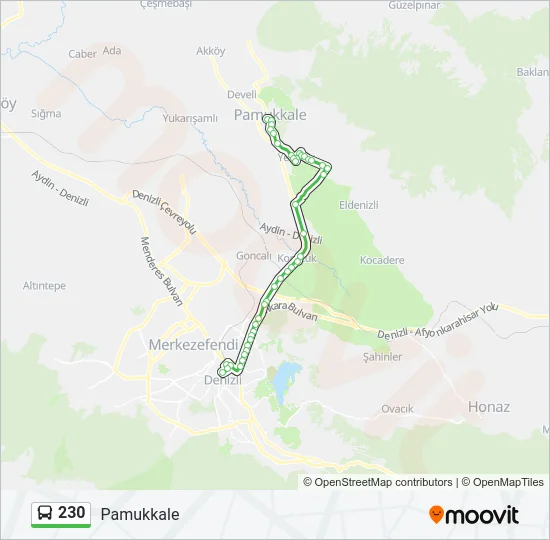 230 Bus Line Map