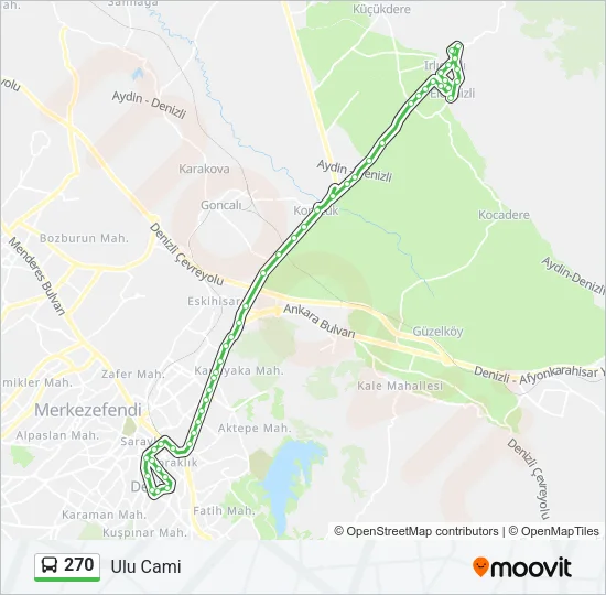 270 Bus Line Map