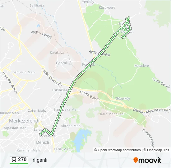 270 Bus Line Map