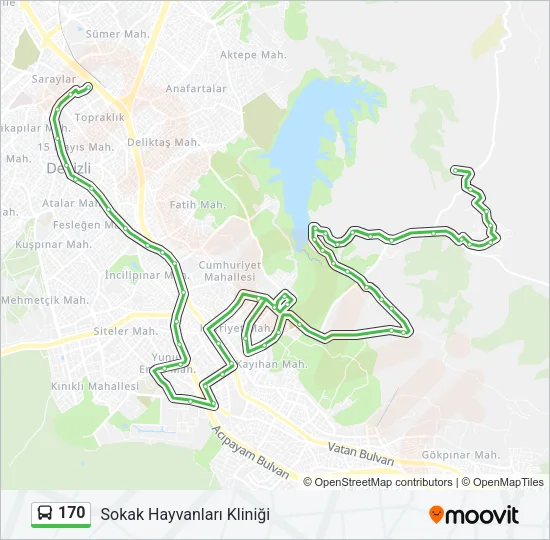 170 Bus Line Map