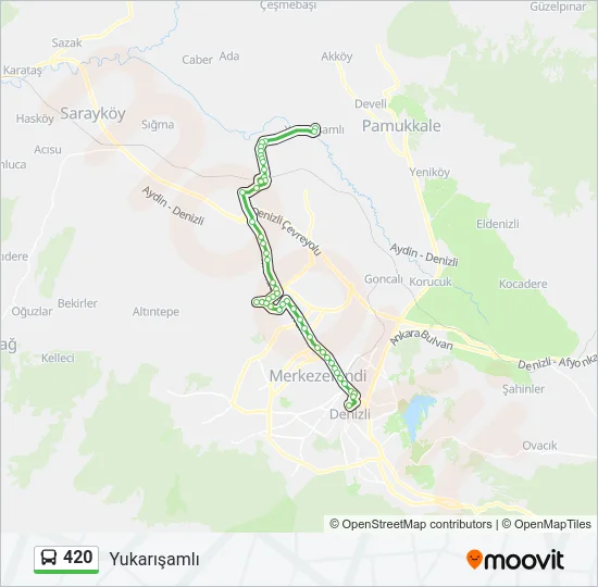 420 Bus Line Map