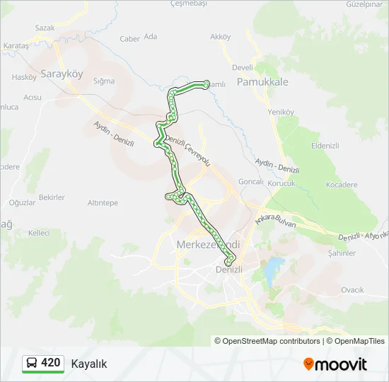 420 Bus Line Map