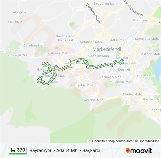 370 Bus Line Map