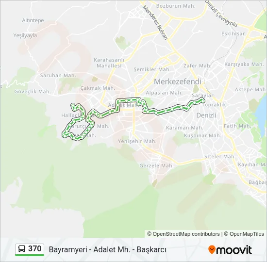 370 Bus Line Map