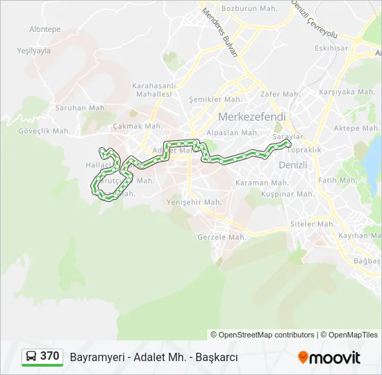 370 Bus Line Map