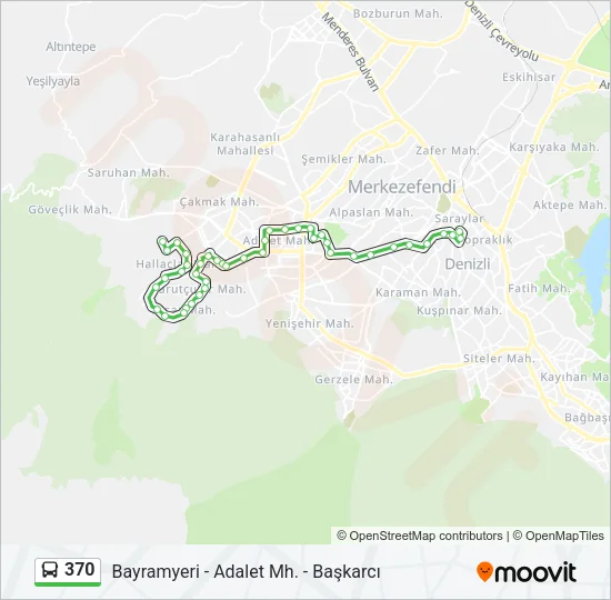 370 Bus Line Map