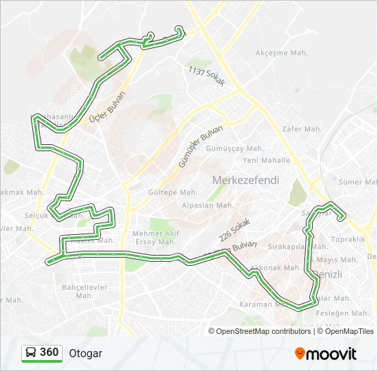 360 Bus Line Map