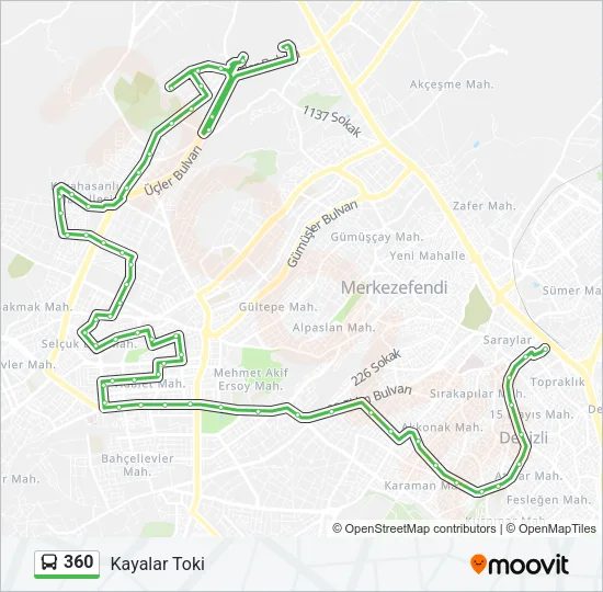 360 Bus Line Map