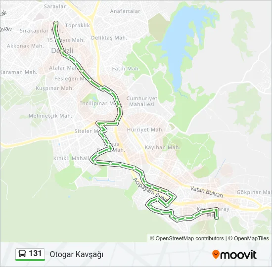 131 Bus Line Map