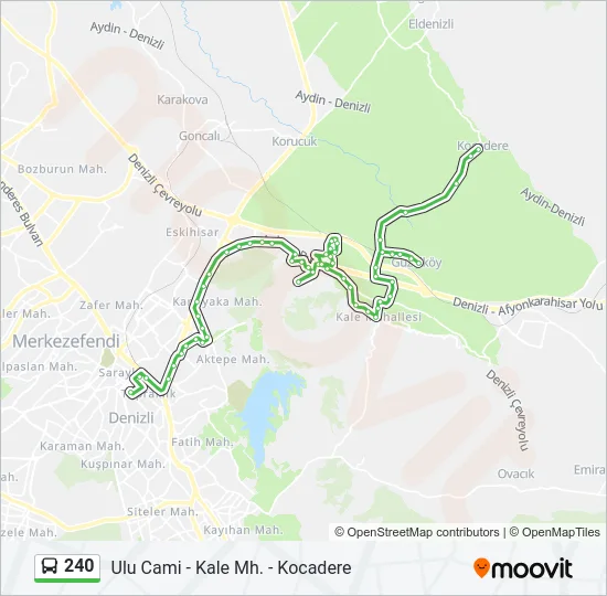 240 Bus Line Map