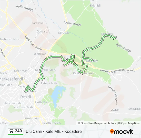240 Bus Line Map