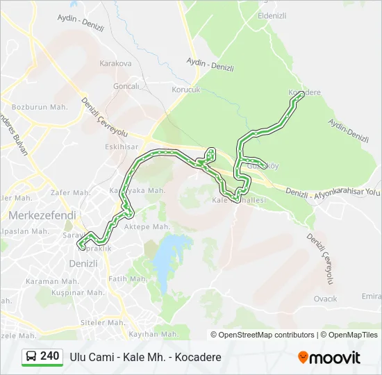 240 Bus Line Map