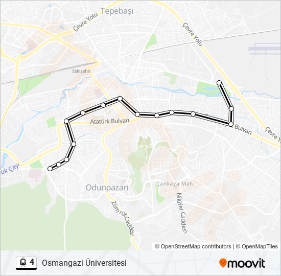 4 light rail Line Map