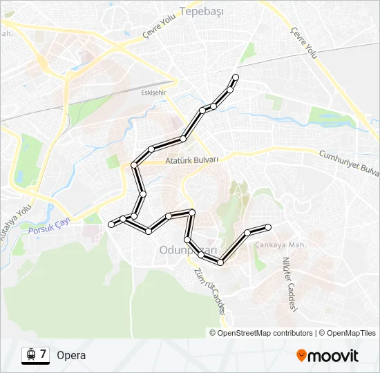 7 Light Rail Line Map