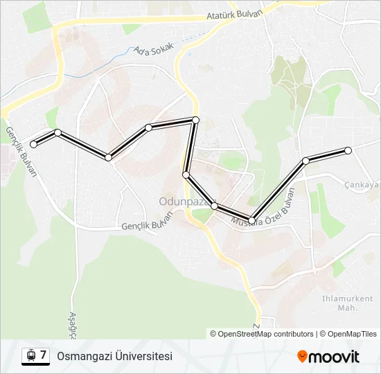 7 Light Rail Line Map