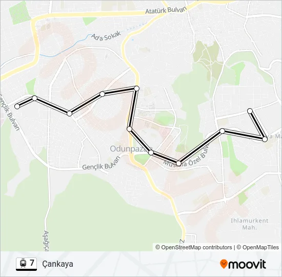 7 Light Rail Line Map