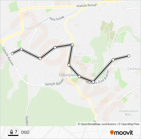 7 Light Rail Line Map