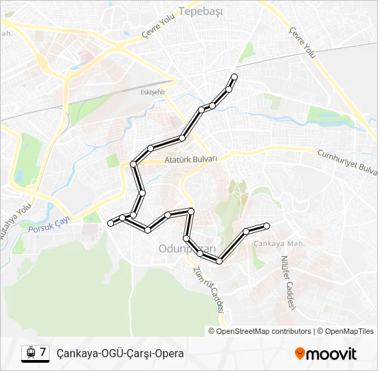 7 Light Rail Line Map