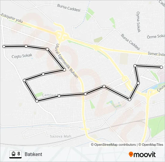 8 Light Rail Line Map