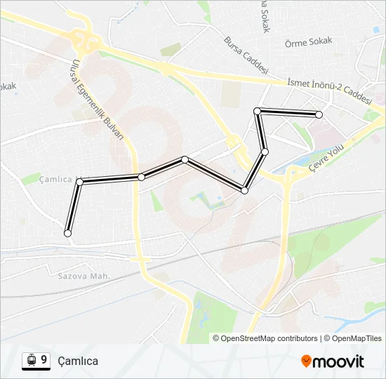 9 Light Rail Line Map