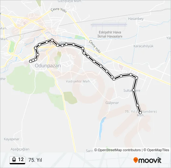12 Light Rail Line Map