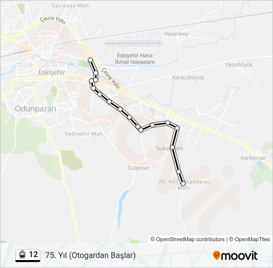 12 Light Rail Line Map