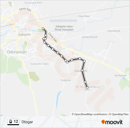 12 Light Rail Line Map