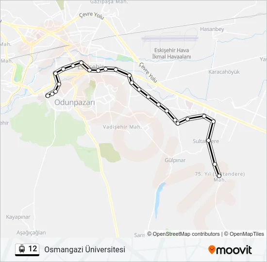 12 Light Rail Line Map