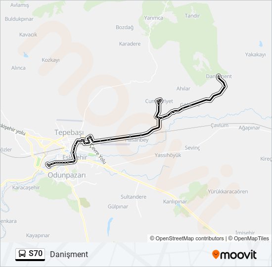 S70 bus Line Map