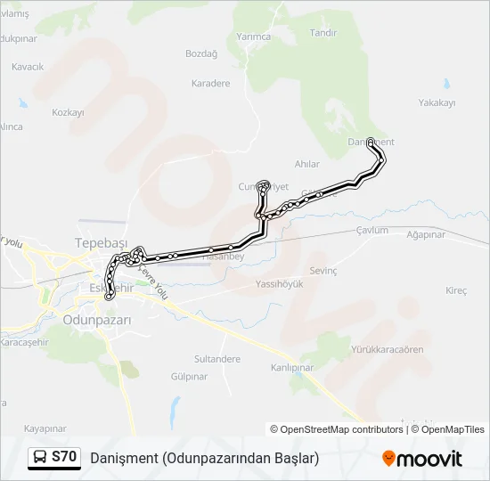 S70 Bus Line Map