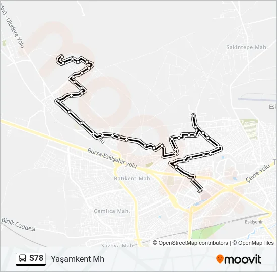S78 Bus Line Map