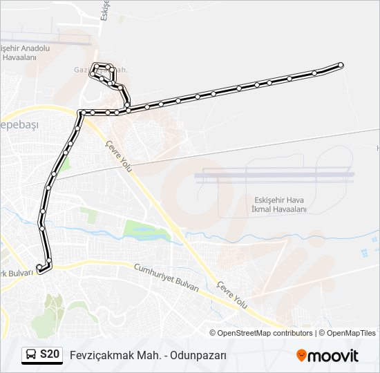 S20 bus Line Map