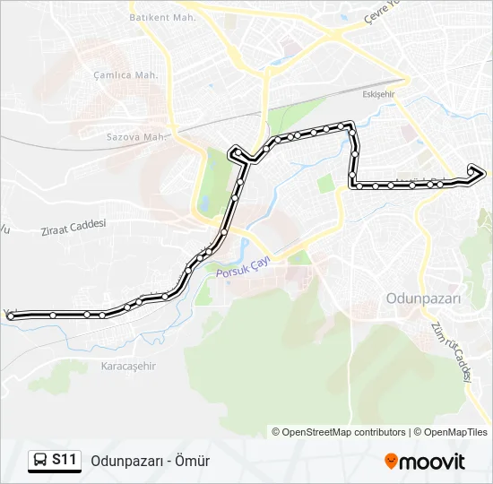 S11 Bus Line Map