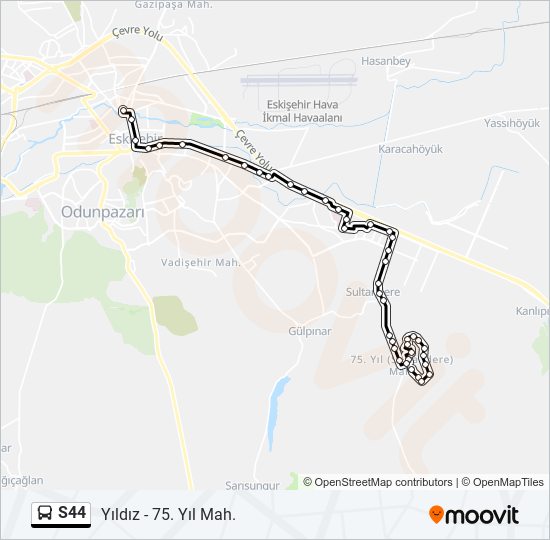 s44 Route Schedules, Stops & Maps 75. Yıl Mah. (Updated)