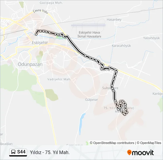 S44 Bus Line Map