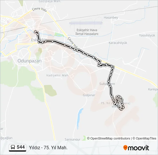 S44 Bus Line Map