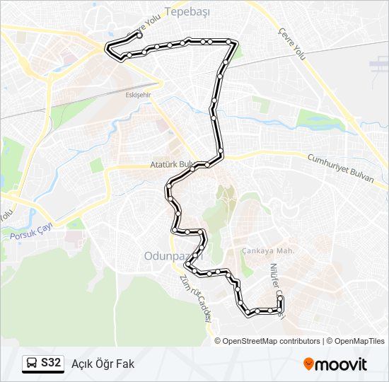 S32 bus Line Map