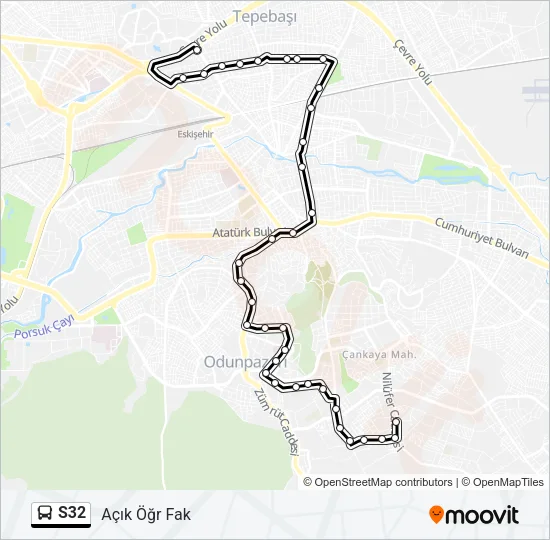 S32 Bus Line Map